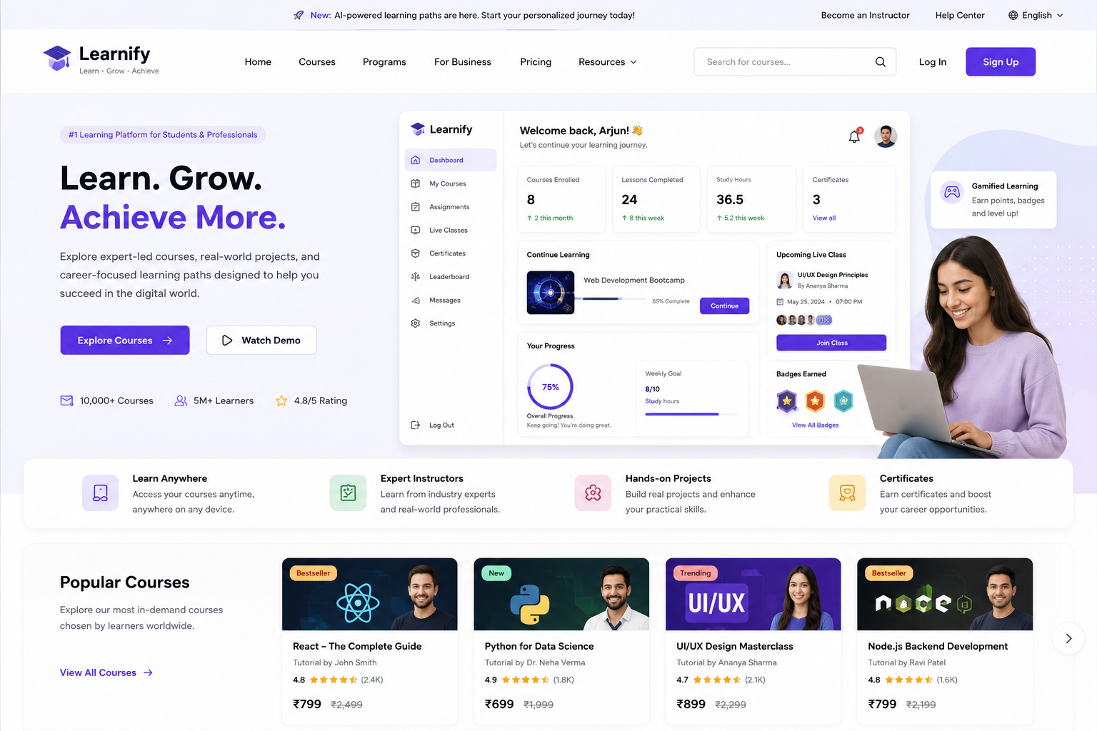 EdTech Learning Management Portal
